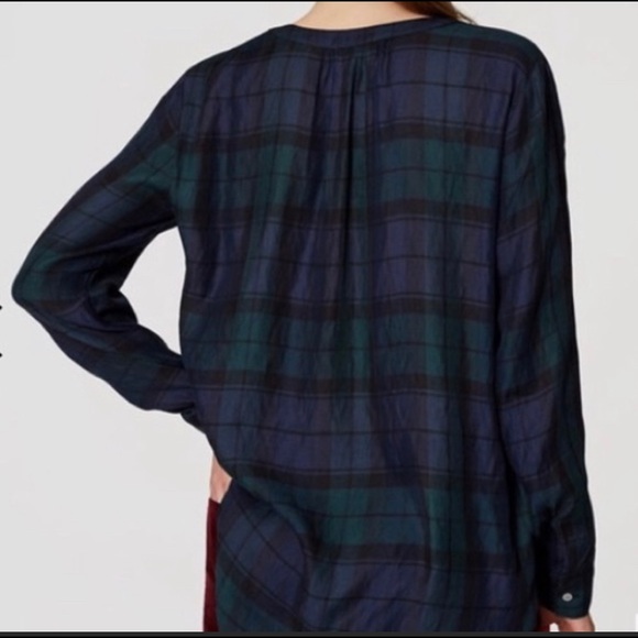 Loft plaid tunic blouse - Picture 2 of 8